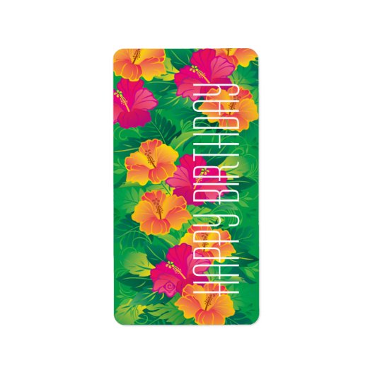 hibiscus garden ~ label (Voorkant)