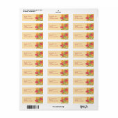 hibiscus garden ~ mailinglabel etiket (Full Sheet)