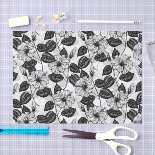 Hibiscus garden tissuepapier (Craft)