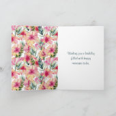 Hibiscus Garden voor 77e verjaardag Kaart (Binnen)