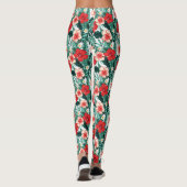 Hibiscus Gebloemd  Leggings (Achterkant)