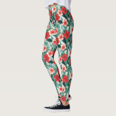 Hibiscus Gebloemd  Leggings (Links)