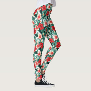Hibiscus Gebloemd Leggings