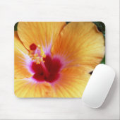 Hibiscus, geel-Oranje Muismat (Met muis)