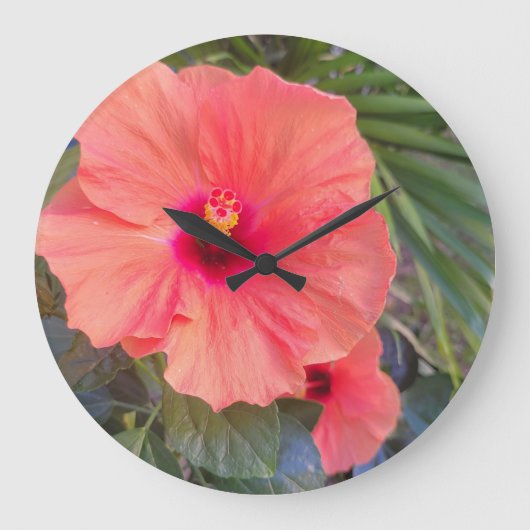 Hibiscus Glow Grote Klok (Voorkant)