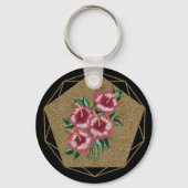 Hibiscus gold sleutelhanger (Voorkant)