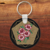 Hibiscus gold sleutelhanger (Voorkant)