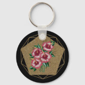 Hibiscus gold sleutelhanger (Achterkant)