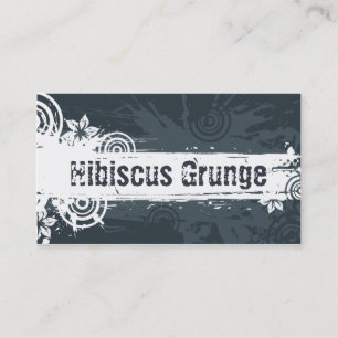 Hibiscus Grunge Visitekaartjes