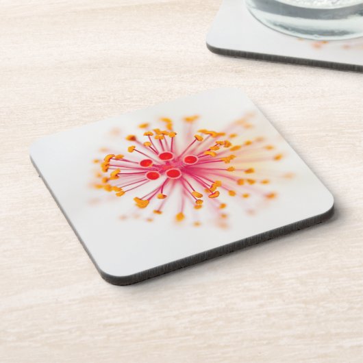 Hibiscus Hard Plastic Onderzetters (set van 6) (Linkerzijde)