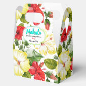 Hibiscus Hawaiaanse Tropische Bloemenfeest Bedankdoosjes (Geopend)