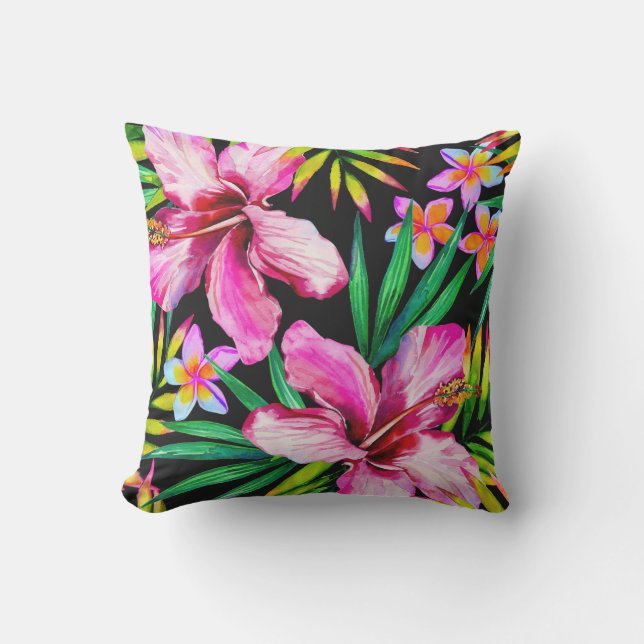 Hibiscus Hawaii Flower Pillow Buitenkussen (Voorkant)