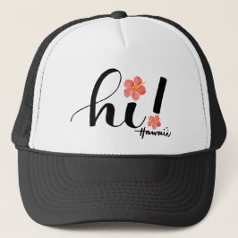Hibiscus Hawaii Hoi! Trucker Hat Trucker Pet