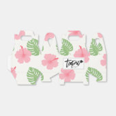 Hibiscus hawaiiaanse aloha print bedankdoosjes (Uitgevouwen)