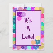 Hibiscus Hawaiian Luau Party Invitations Kaart (Voorkant)
