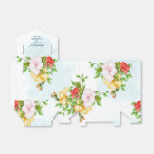 Hibiscus Hawaiian Tropical Floral Wedding Bedankdoosjes (Uitgevouwen)