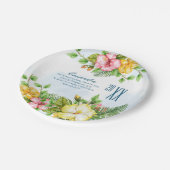 Hibiscus Hawaiian Tropisch Floral Afstuderen Papieren Bordje (Gekanteld)