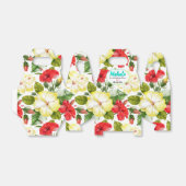 Hibiscus Hawaiian Tropische Floral Party Bedankdoosjes (Uitgevouwen)