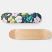 Hibiscus Hawaiian Tropische Floral | "Schaats eka Persoonlijk Skateboard (Horizontaal)