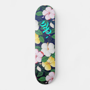 Hibiscus Hawaiian Tropische Floral   "Schaats eka Persoonlijk Skateboard