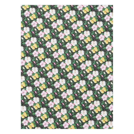 Hibiscus Hawaiian Tropische Floral Tafelkleed (Voorkant)