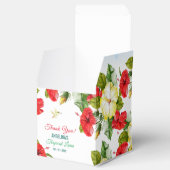 Hibiscus Hawiiaans Tropisch | Event Favor Box Bedankdoosjes (Geopend)