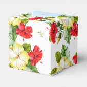 Hibiscus Hawiiaans Tropisch | Event Favor Box Bedankdoosjes (Achterkant)