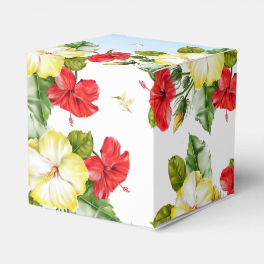 Hibiscus Hawiian Tropical | Feestbox Bedankdoosjes (Achterkant)