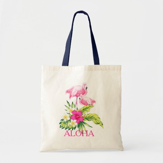 Hibiscus & het Roze Tropische Ontwerp van Draagtas