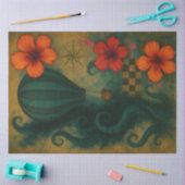 Hibiscus & Hete Luchtballon & Tentakels Decoupage Tissuepapier (Craft)