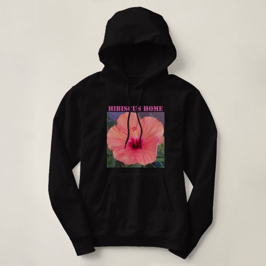 HIBISCUS HOME HOODIE (Design voorkant)