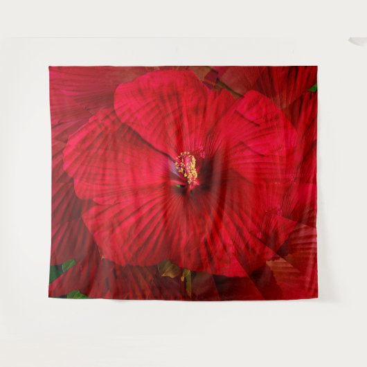 Hibiscus houdt van..... wandkleed (Voorkant (horizontaal))