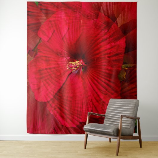 Hibiscus houdt van..... wandkleed (In situ)