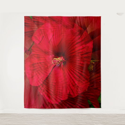 Hibiscus houdt van..... wandkleed (Voorkant)