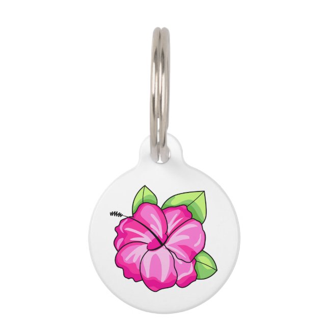 Hibiscus Huisdierpenning (Voorkant)