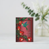 Hibiscus Hummingbird Cadeaubon Cadeau Kaarten Kortingskaartje (Staand voorkant)