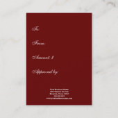 Hibiscus Hummingbird Cadeaubon Cadeau Kaarten Kortingskaartje (Achterkant)