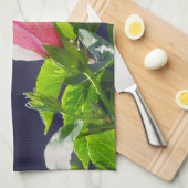 Hibiscus in fel licht theedoek (Quarter Fold)
