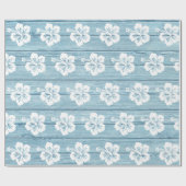 Hibiscus inpakpapier Driftwood Beach. (Vlak)