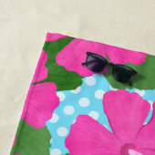 Hibiscus Island Black Dog Strandlaken (In situ)