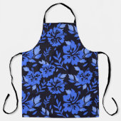 Hibiscus Island Flower blue All-over print Apron Schort (Voorkant)