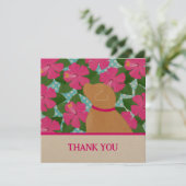 Hibiscus Island Gele Hond Dank u Kaarten (Staand voorkant)