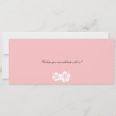 Hibiscus Jamaica Boarding Pass Wedding Kaart (Achterkant)