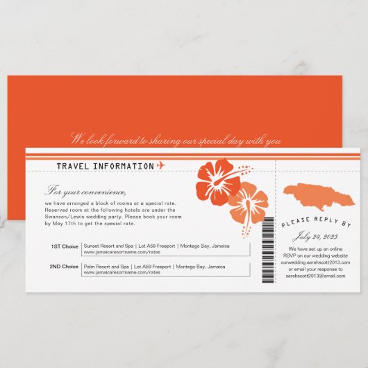 Hibiscus Jamaica Instapass | Accommodatie Kaart (Voorkant / Achterkant)