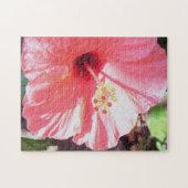 * Hibiscus * Jigzaag Puzzle Legpuzzel (Horizontaal)