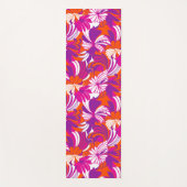 Hibiscus Jungle Hawaiian Tropical Floral - Magenta Yogamat (Voorkant)
