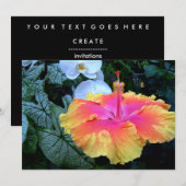 hibiscus kaart (Voorkant / Achterkant)