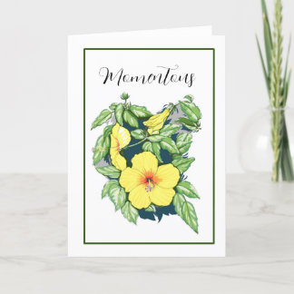 Hibiscus-kaart Bedankkaart
