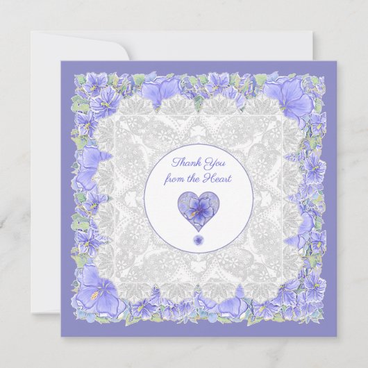 Hibiscus & kant BLAUW (Voorkant)