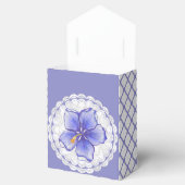 Hibiscus & kant BLAUW Bedankdoosjes (Geopend)